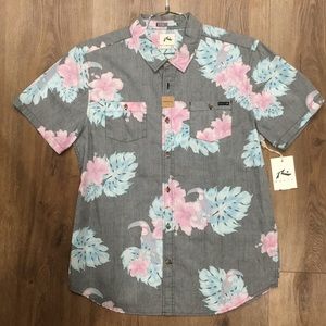 Rusty floral button down shirt